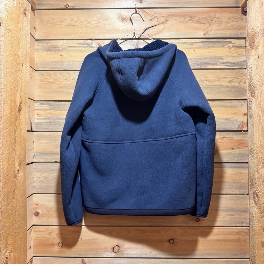 Outdoor‎ Research Juneau Fleece Hooded Jacket Navy Blue Sherpa Lined W Sz Small - Picture 9 of 10